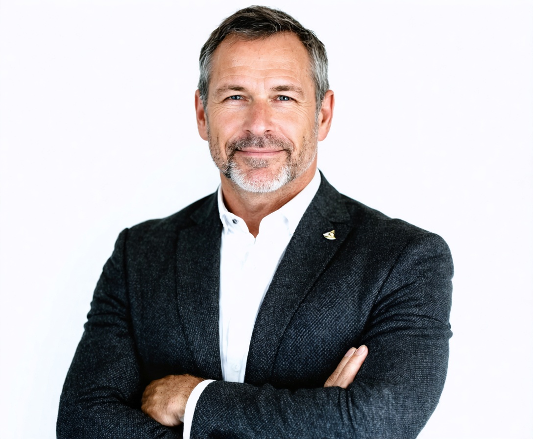 Founder of Red Thread Oratory in a professional Austin studio